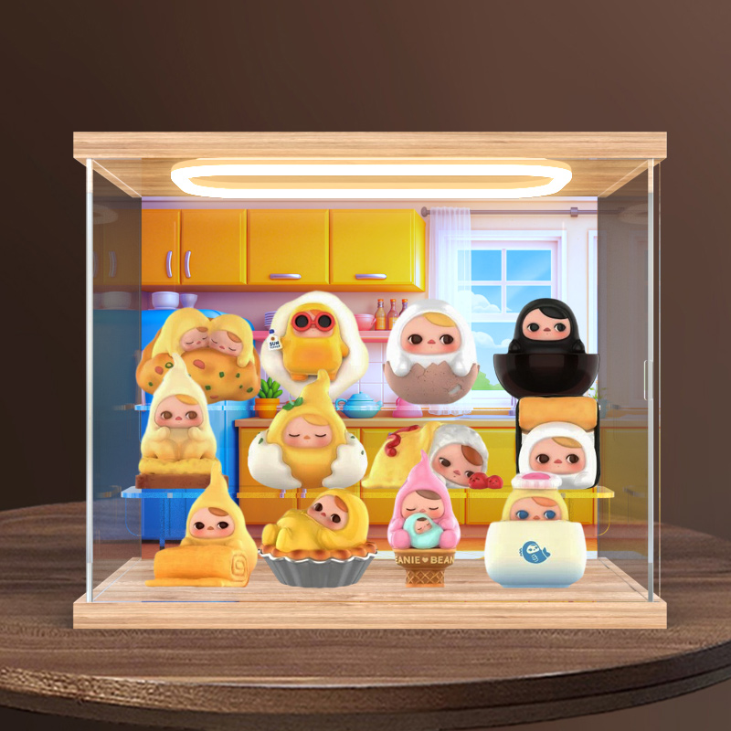 适用POPMART泡泡玛特PUCKY蛋蛋豆子系列礼物 盲盒收纳场景收纳盒