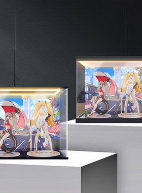 适用DJMAX RESPECT V 赛车女郎EL菲尔&EL克莉儿 双人亚克力收纳盒