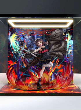 回型灯展示盒适用FNEX为美好的世界献上祝福 惠惠 玫瑰礼服 手办