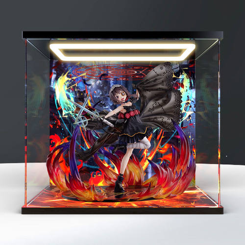 回型灯展示盒适用FNEX为美好的世界献上祝福 惠惠 玫瑰礼服 手办