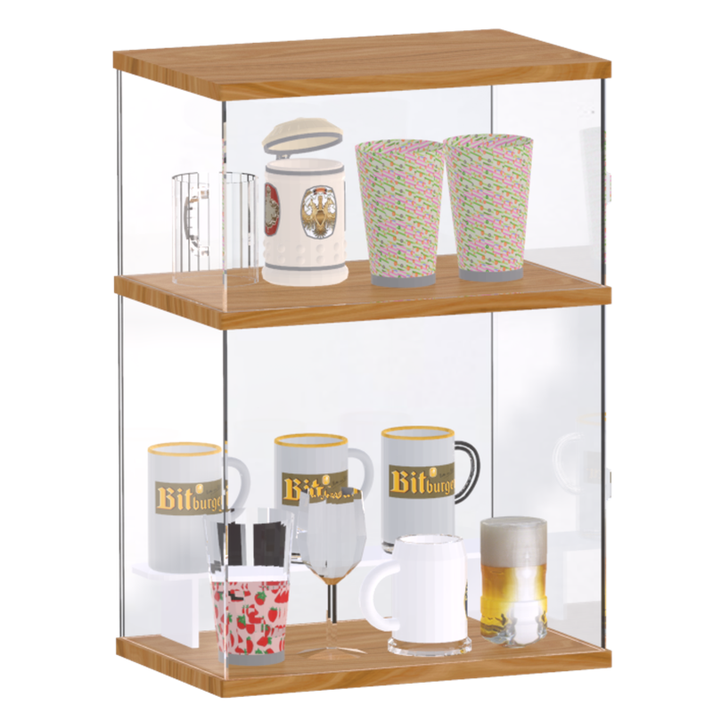 原木 杯架子玻璃水杯咖啡马克杯收纳盒亚克力多层防尘茶杯取杯架,收纳整理,整理架/置物架/收纳架,淘宝优惠券,粉丝福利购,淘宝优惠卷