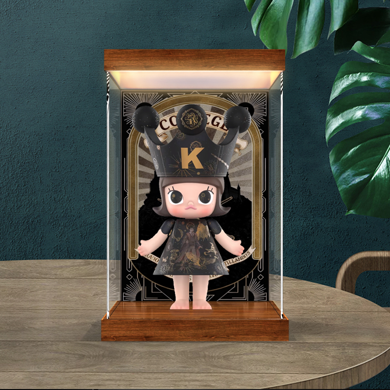 灯箱亚克力收纳盒适用于泡泡玛特MOLLY哈利波特联名400%1000手办