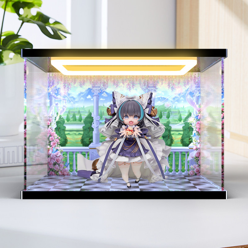 透明亚克力收纳展示盒 适用AniGame碧蓝航线小柴郡舰娘手办防尘罩