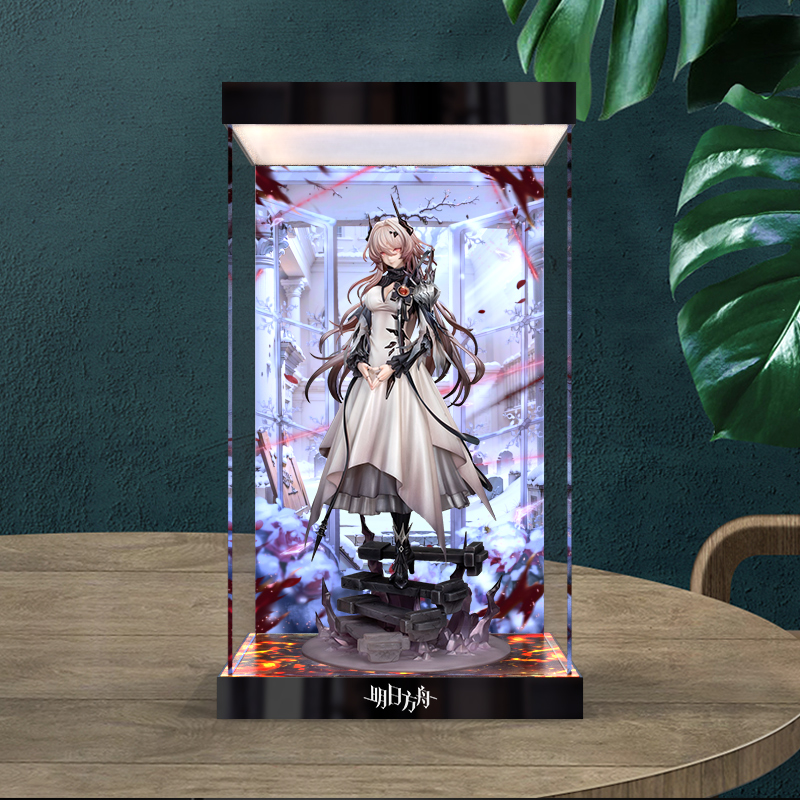 亚克力灯箱款高清收纳盒适用Myethos明日方舟 特蕾西娅 魔王 手办