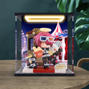 回型灯透明收纳盒 适用明日方舟 来份甜点Q版系列 能天使 手办