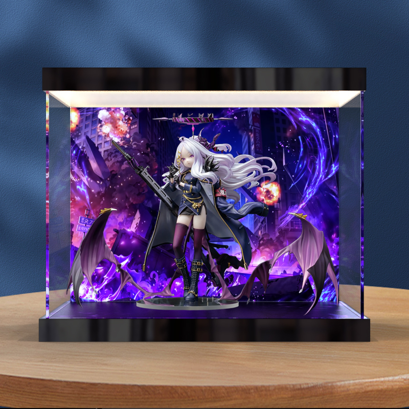 适用Bfull  蔚蓝档案 空崎日奈手办灯箱款亚克力高清 防尘收纳盒