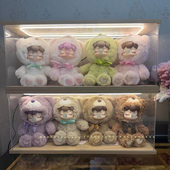 适用若来Nanci囡茜巧克力缤纷毛绒小熊系列收纳盒盲盒收纳展示架