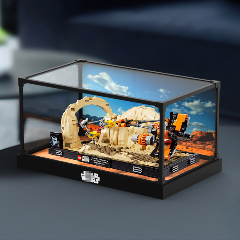 亚克力防尘展示盒适用乐高 75380 星球大战莫斯埃斯帕飞梭赛车
