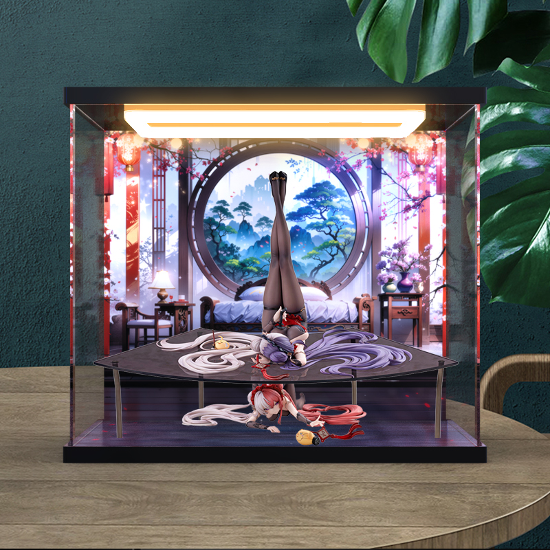 适用AniGame碧蓝航线松戏梅应瑞其上&肇和其下亚克力回型灯收纳盒