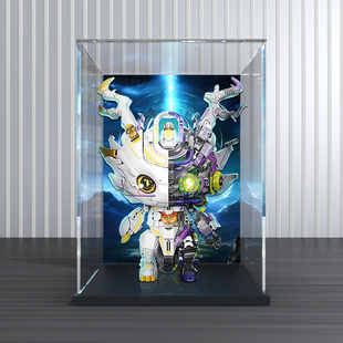 亚克力乐高展示柜TOPTOY积木时空元 龙半机械模型玩具收纳防尘罩子