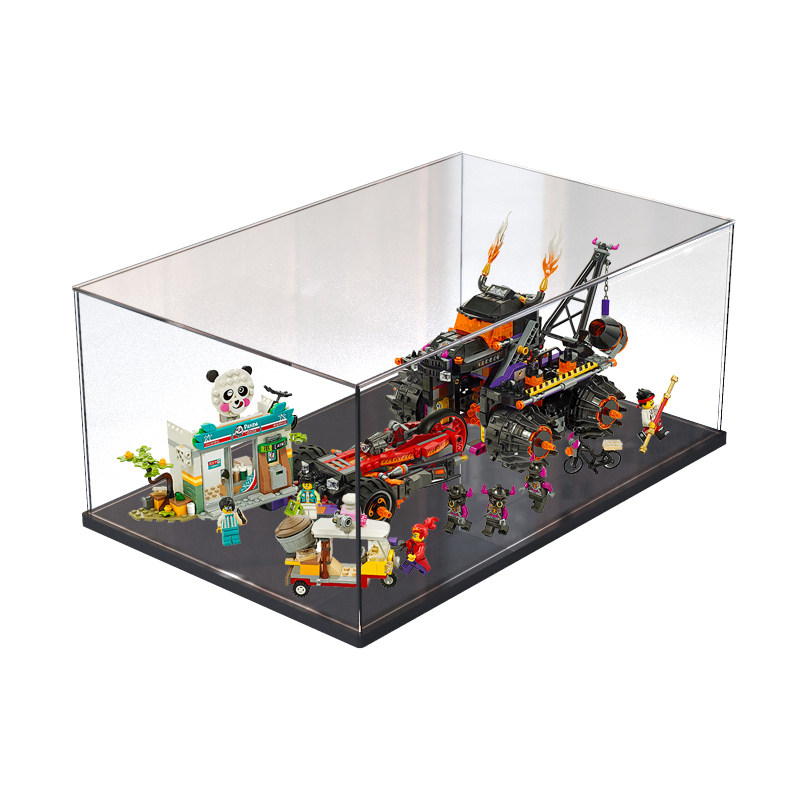 亚克力防尘罩适用lego悟空小侠80011红孩儿邪火战车模型展示盒