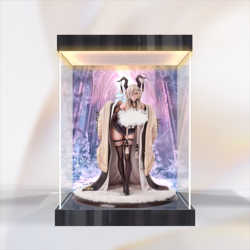 防尘罩灯箱款收纳盒适用GSC GSAS 碧蓝航线 鳂 尾张 1/7 手办模型