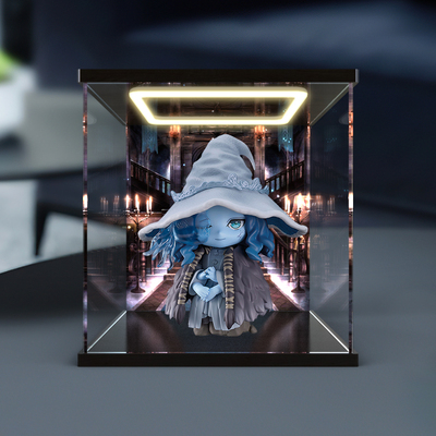 亚克力回形灯展示盒适用 GSC 粘土人 艾尔登法环 拉妮 手办收纳盒