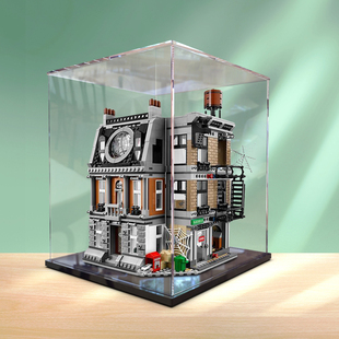 亚克力展示乐高76108奇异博士至圣所大对决模型透明防尘罩收纳盒
