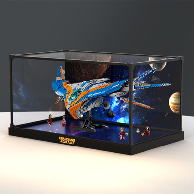 亚克力展示盒适用乐高76286 银河护卫队米兰号模型高清透明收纳盒