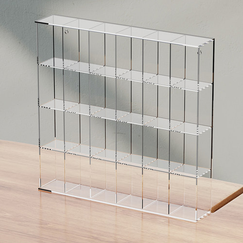 挂墙收纳柜适用泡泡玛特防尘罩盲盒收纳展示架娃娃Molly亚克力盒