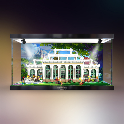 适用乐高21353植物花园创意模型IDEAS系列防尘高清亚克力展示盒