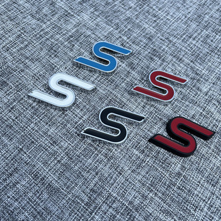 适用于福特新蒙迪欧福克斯嘉年华改装运动ST车标 S金属升级V6车贴