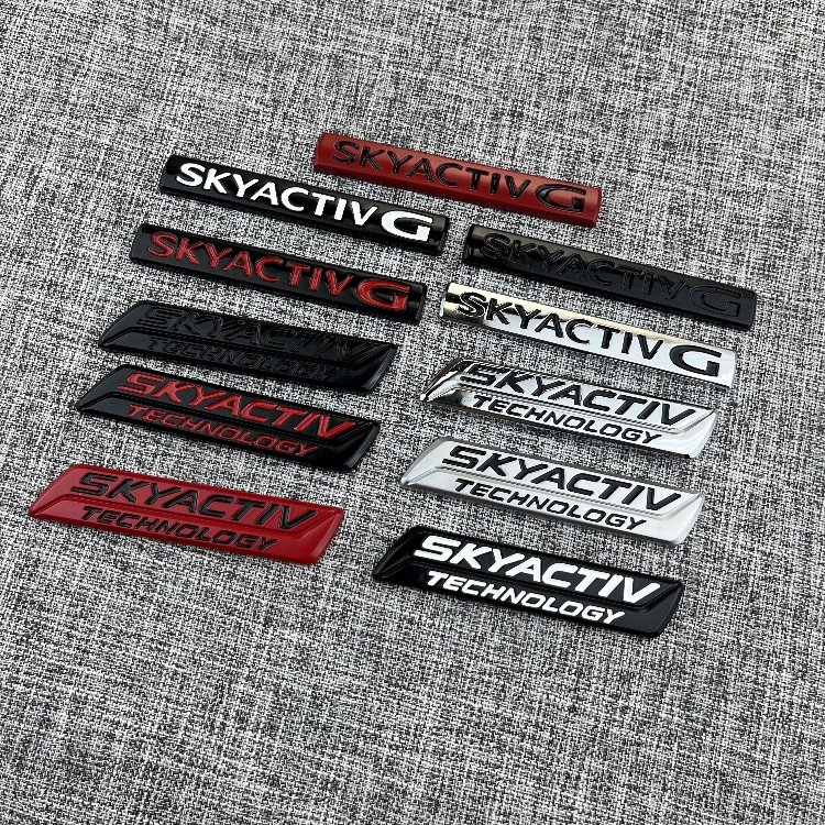 适用马自达车标阿特兹SKYAC汽车装饰贴/反光贴