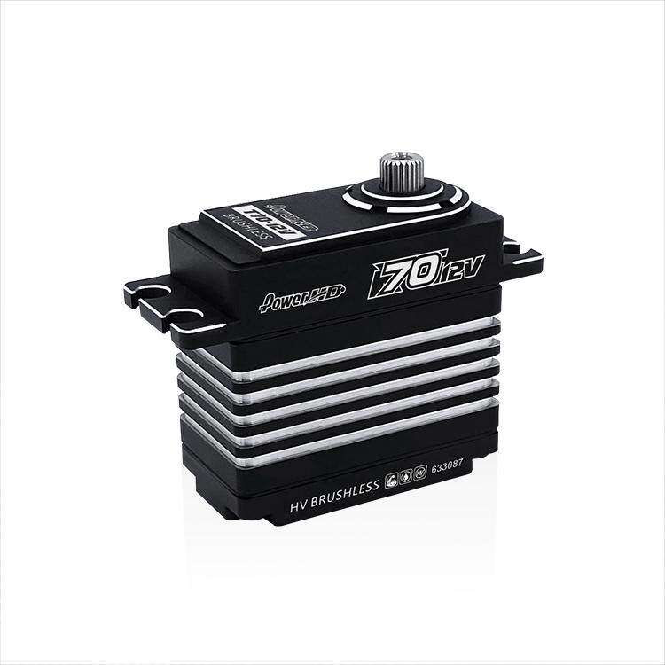 POWERHD 70kg 公斤 无刷 舵机 金属齿 T70-12V 高电压转向舵机