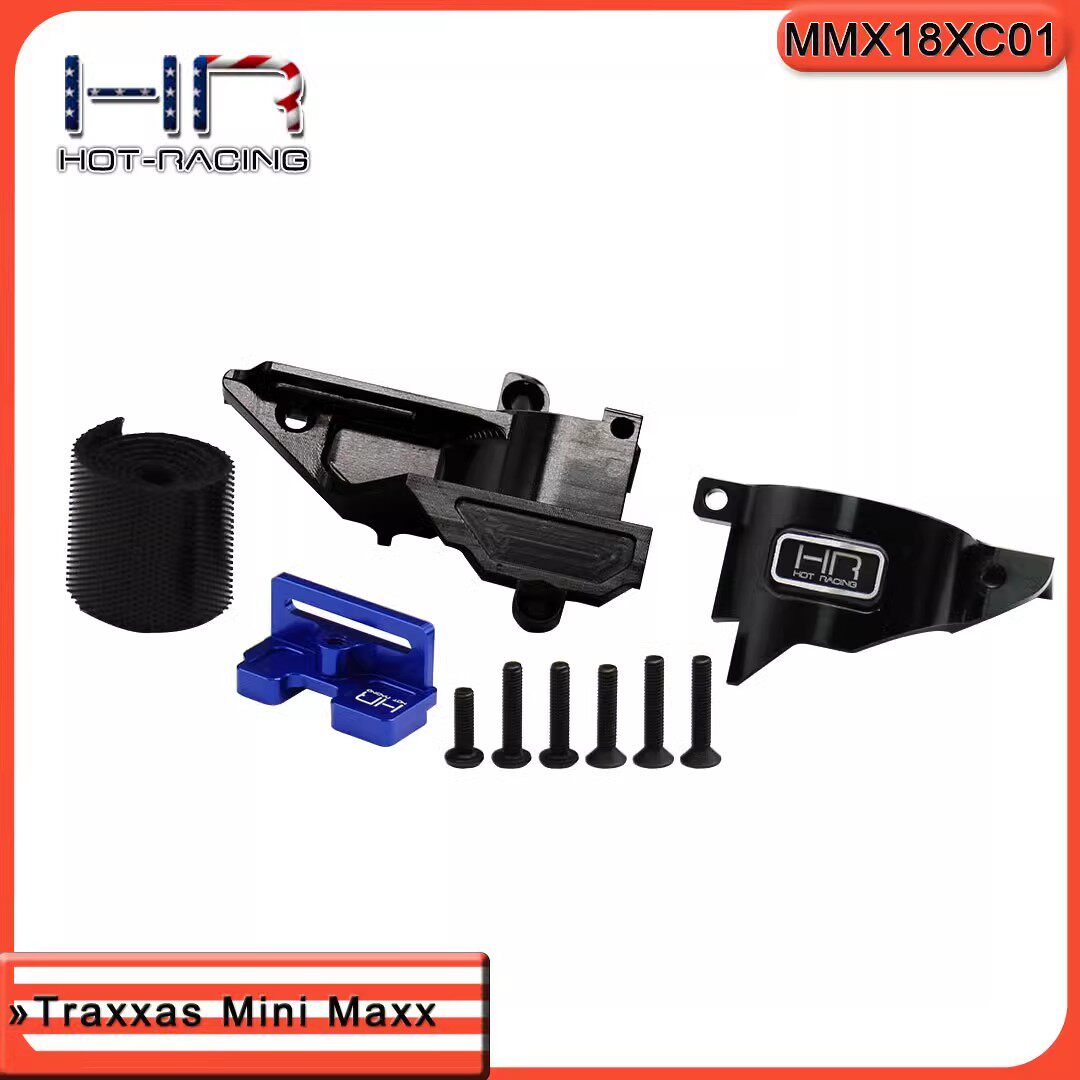 HR Traxxas Mini Maxx铝合金马达座电池座一体式设计(易换齿）