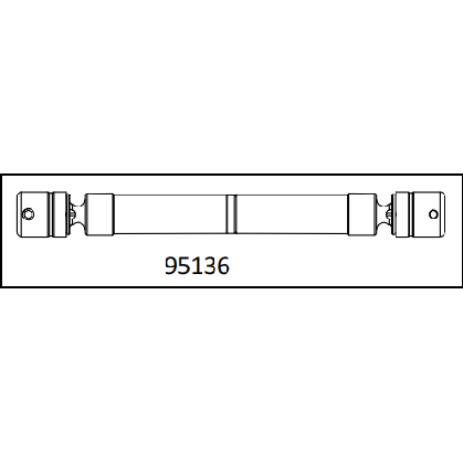 CROSSRC  大恐龙 1/6六驱后桥传动轴 95136  CS-97401468