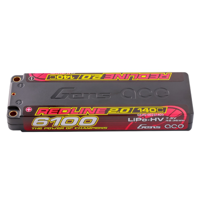 格氏ACE REDLINE 2.0 竞赛系列高压电池 2S1P 140C 6100mAh 7.6V