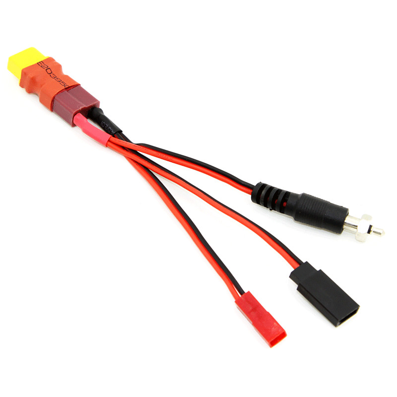 T插 XT60母头转 FUTABA JST 母头充电线 点火器 转接头 RC模型