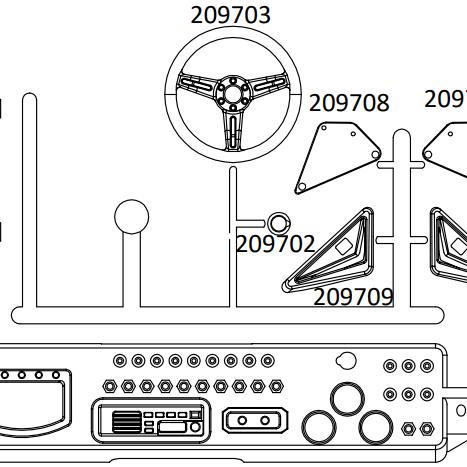 大虎鲨UT4驾驶室仿真件模型车