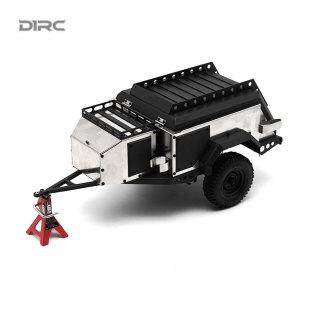 TRX4 AX露营拖车 D1RC 金属攀爬车拖斗 拖挂 房车 独立悬挂