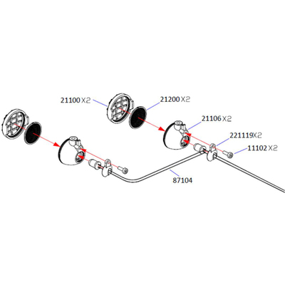 大虎鲨UT4PRO圆灯组件