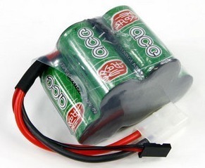 品字型 动力接收机电池6.0V 直排 镍氢电池 1600mah NiMh ACE格氏