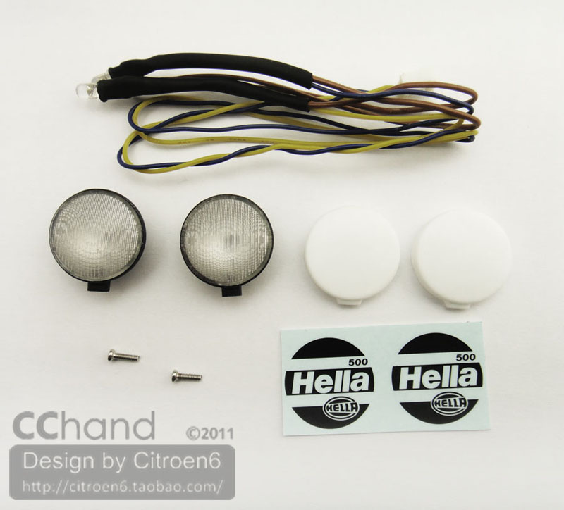 CCHAND1/10 攀爬车,越野車,CC01. 拉力赛车.hella 海拉射灯