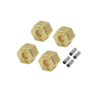 美国HR Traxxas TRX-4M 铜单边加宽1.5MM六角结合器7MM单个1.5克