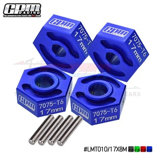 LMT 4WD SOLID LOSI AXLE铝合金7075 17MM六角结合器8MM厚