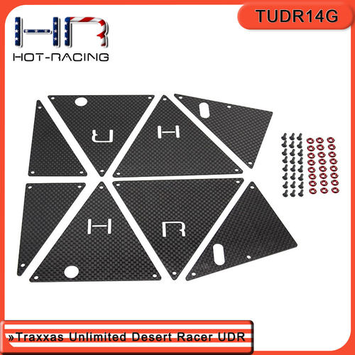 HRTraxxasUDR碳纤维底盘侧护板