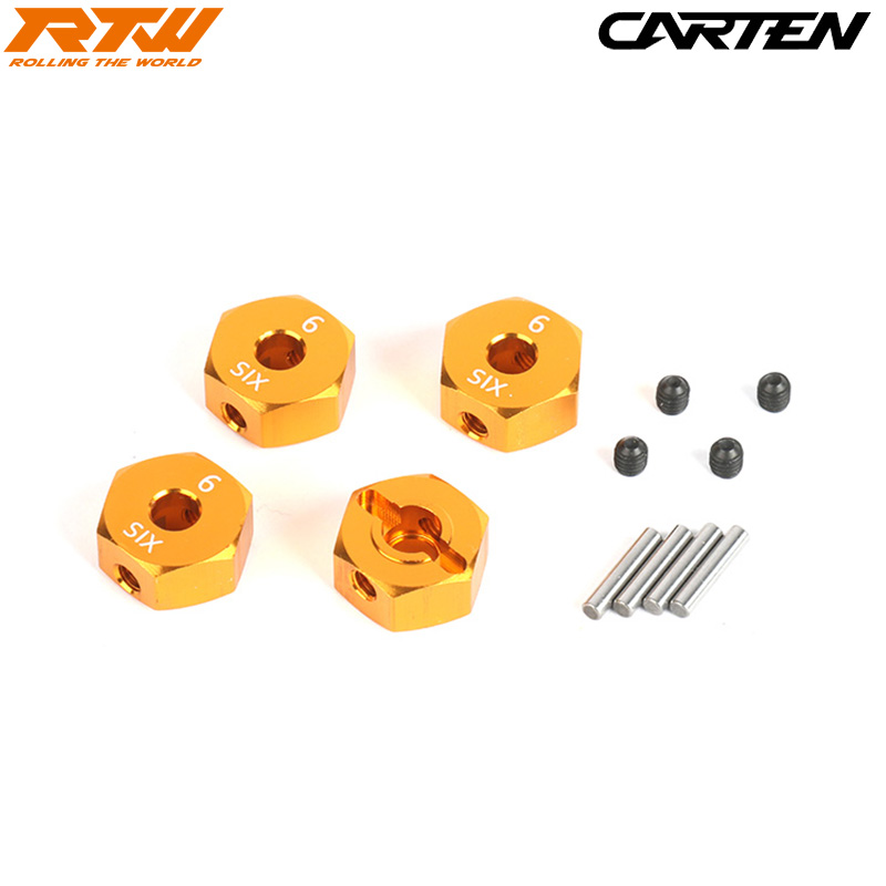 CARTEN 1/10 模型车通用接合器 12MM接合器六角+6MM  #NBA343