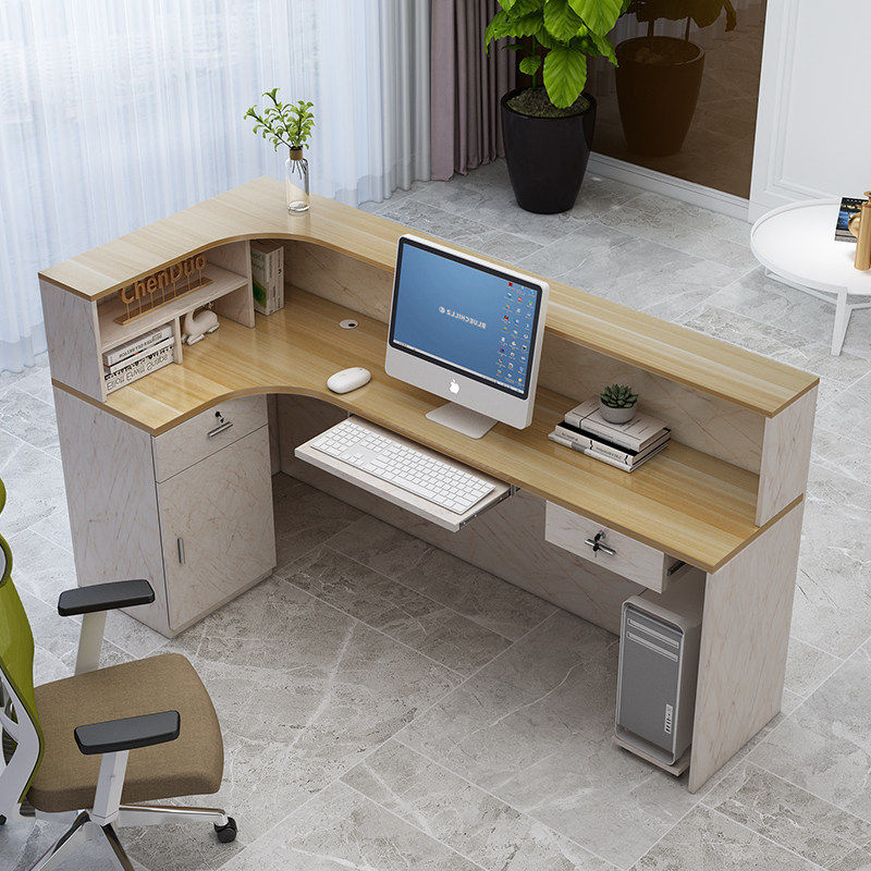 香港澳门包邮收银柜台小型简约转角吧台桌子商用店铺柜台饭店餐饮