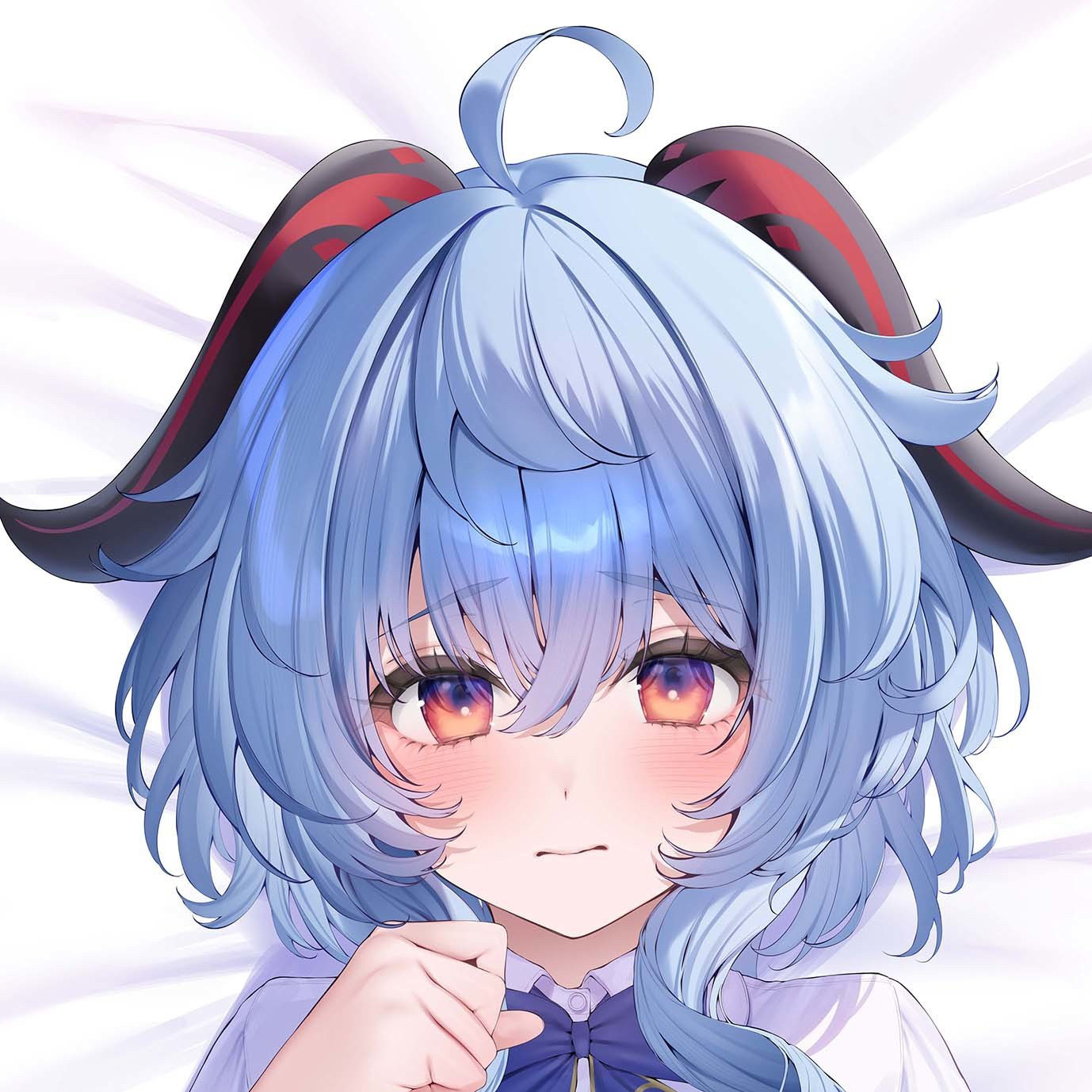 C105 原神 甘雨 制服 二次元等身抱枕套