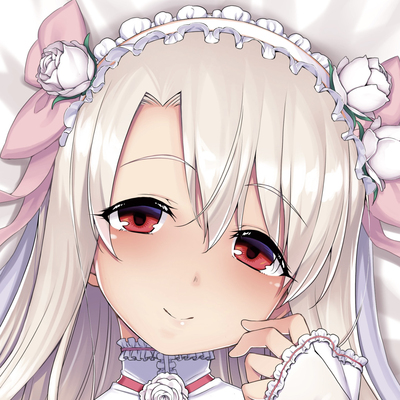 C107 FGOFate 魔法少女伊莉雅 白丝 日版周边游戏等身抱枕套