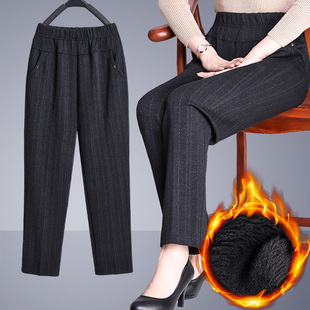 秋冬老太太奶奶裤 女宽松中老年女裤 保暖 外穿老人裤 加绒加厚妈妈裤