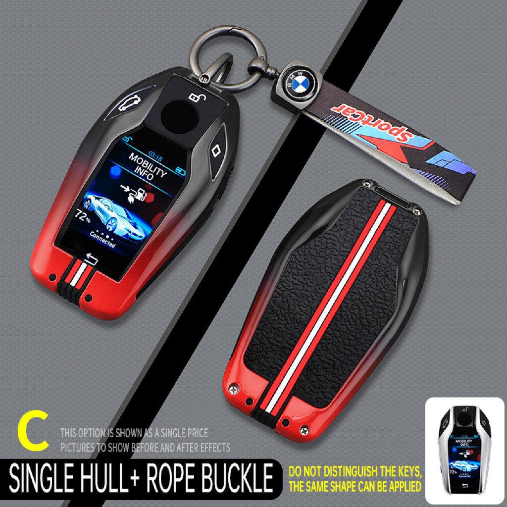 适用于宝马液晶屏钥匙套7系730li740新x5x6x7扣530Le车GT金属壳包