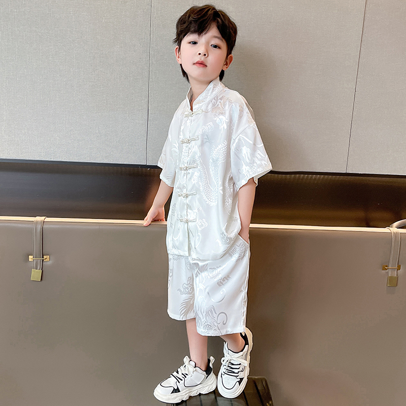 法国男童汉服夏季薄款套
