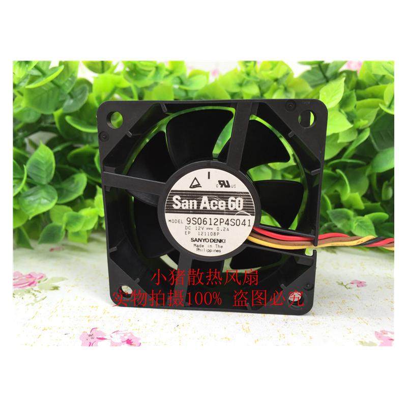 SAN ADE 60 三洋 9S0612P4S041 12V 4线PWM 散热风扇 6025 6厘米