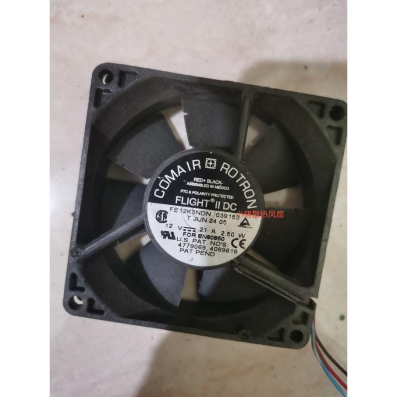 康姆罗顿 FLIGHT DC 12V 0.21A 2.5W FE12K3DND散热风扇 8025 8CM