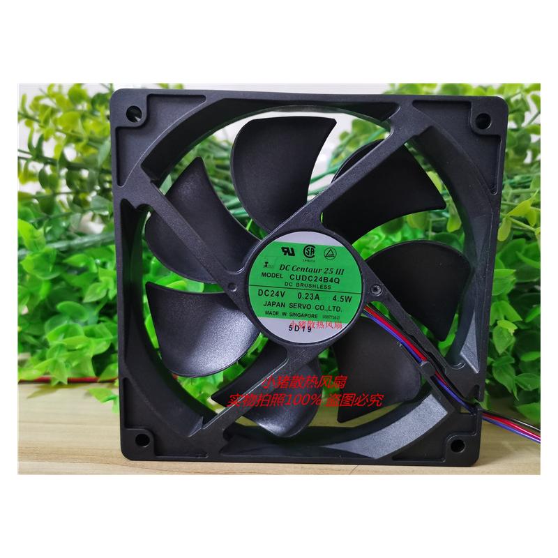 全新精工伺服 CUDC24B4Q DC24V 0.23A 4.5W 12CM 12025散热风扇
