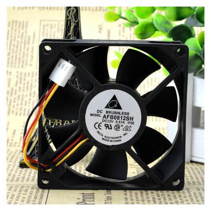 原装 台达 风扇 AFB0812SH F00 12V 0.51A 8025 双滚珠测速风扇