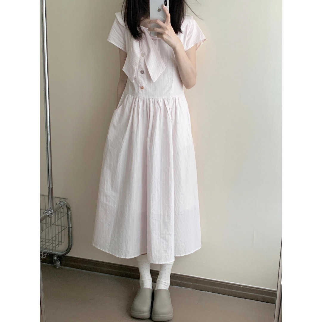 连衣裙学生夏日新款气质显瘦长裙