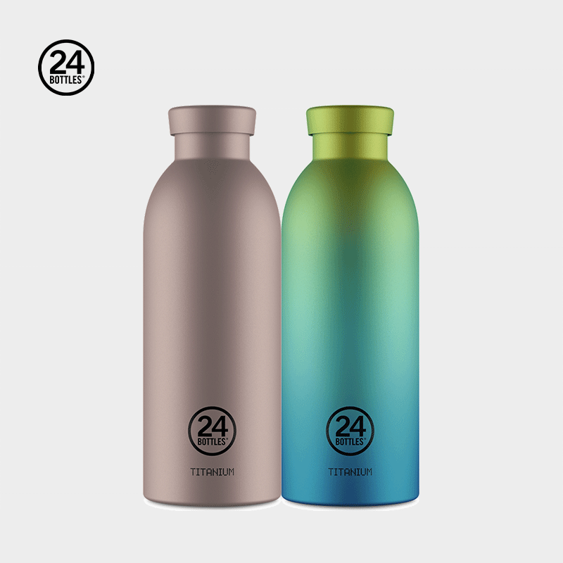 意大利品牌时尚纯钛双层保温杯