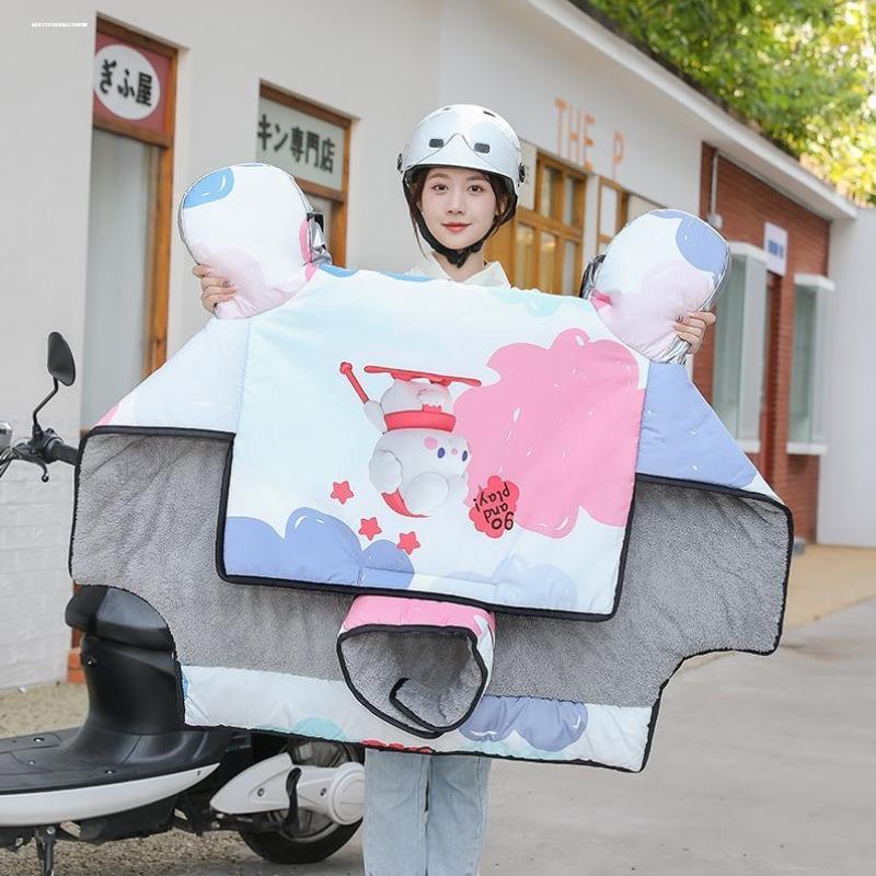 电动车冬天挡风被防晒防雨罩2023冬季新款电车电瓶摩托车冬款防水